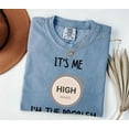 thumbnail image 1 of Comfort Colors Diabetes Awareness T-Shirt – Funny ‘High mmol/L It’s Me I’m the Problem’ Tee, Diabetes Support Shirt, Blue Ribbon Diabetes Month Top, 1 of 8