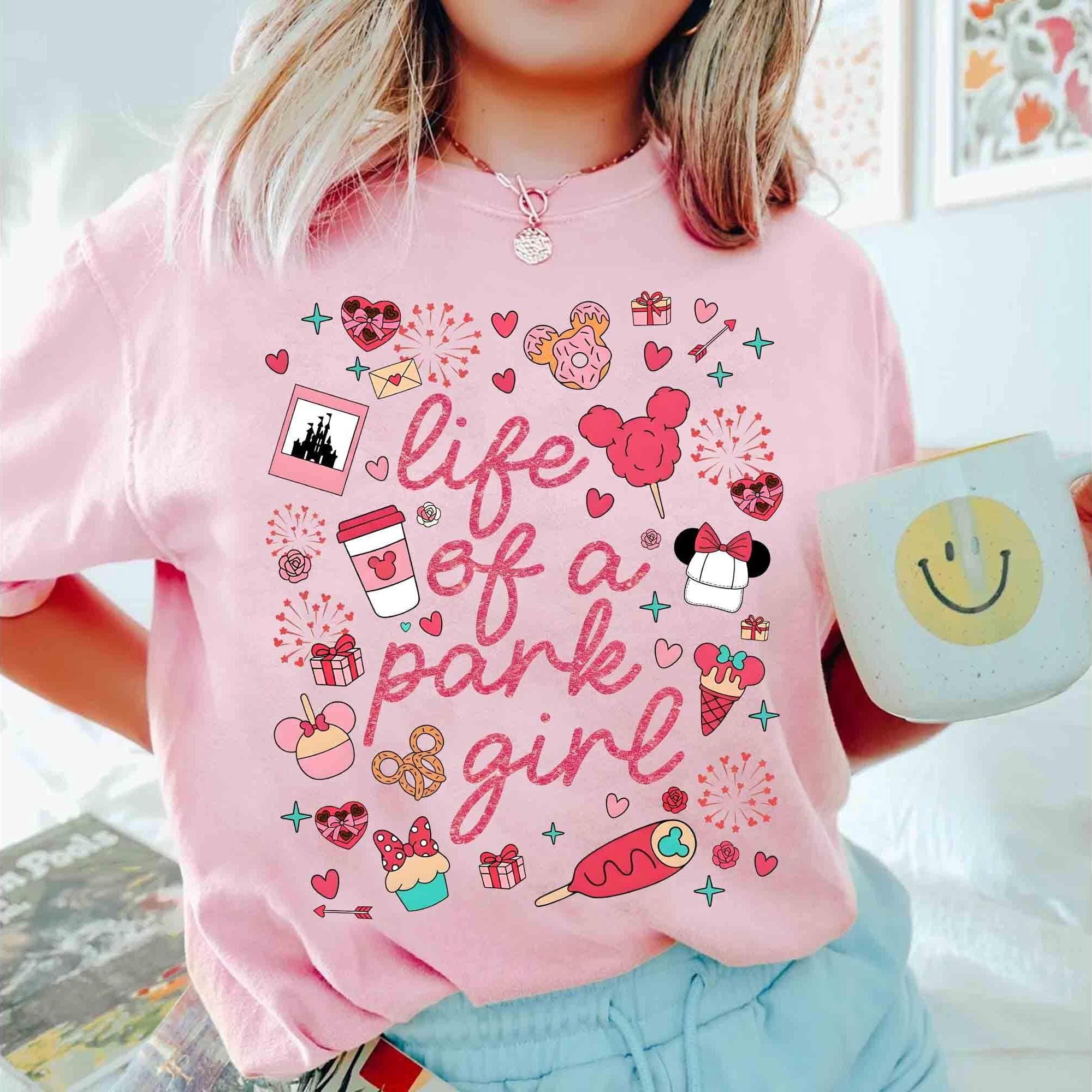 Comfort Colors® Disney Life Of A Park Girl Shirt, Coquette Bow Minnie ...