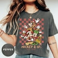thumbnail image 1 of Comfort Colors Disney Mickey and Friends Christmas T-Shirt, Mickeyco Est 1928 Tee, Very Merry Xmas 2025 Shirt, 1 of 5
