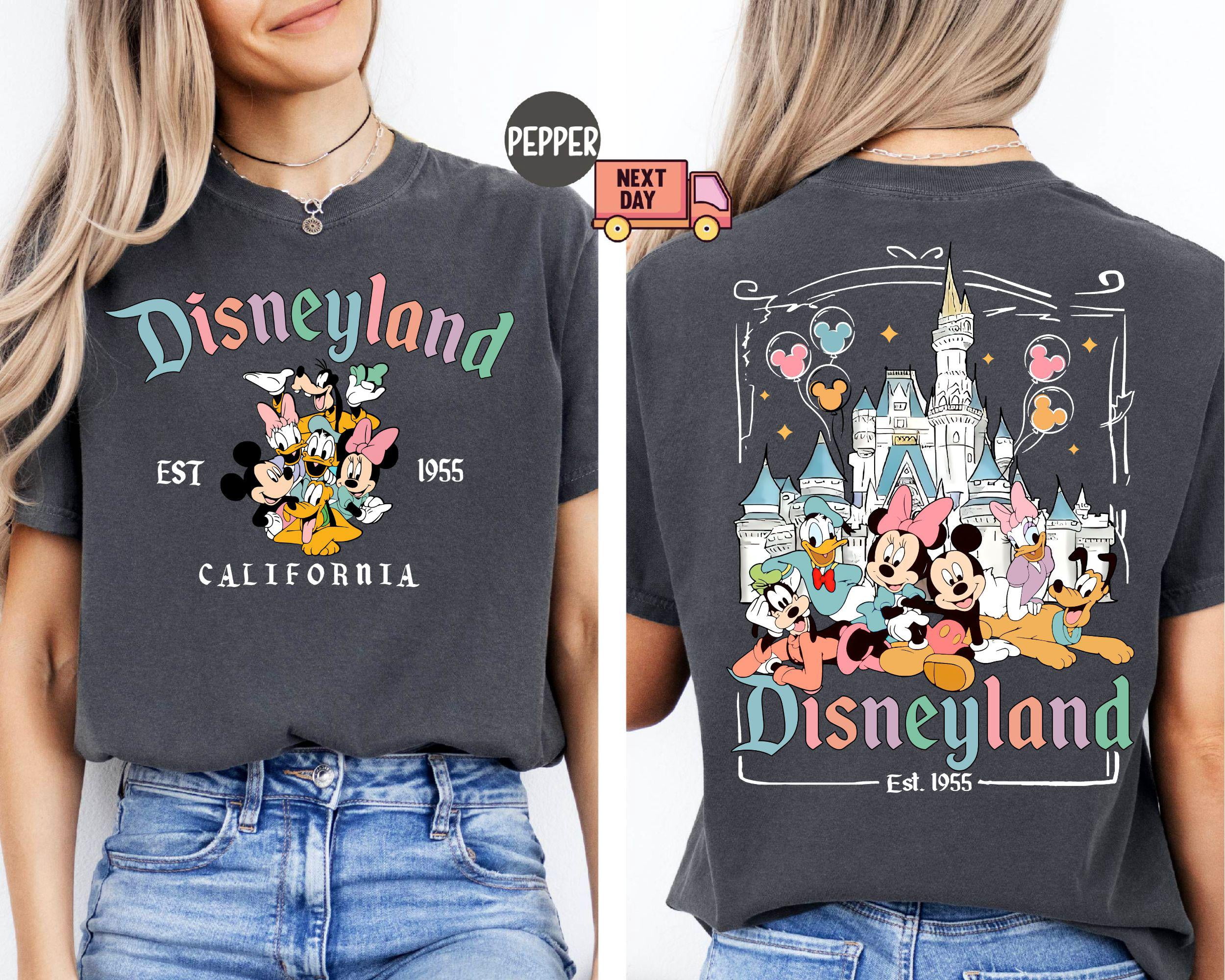 Comfort Colors® Disneyland California T Shirt, Disneyland Est. 1955 ...