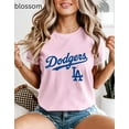 thumbnail image 1 of Comfort Colors Dodgers Retro T-Shirt, LA Baseball Game Day Tee, 1 of 4