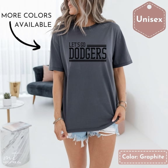 Comfort ColorsÂ® Dodgers Shirt, Vintage Baseball Tee, Los Angeles Team Shirt, Game Day Outfit, Retro LA Fan T-Shirt, Unisex Soft Washed Tee