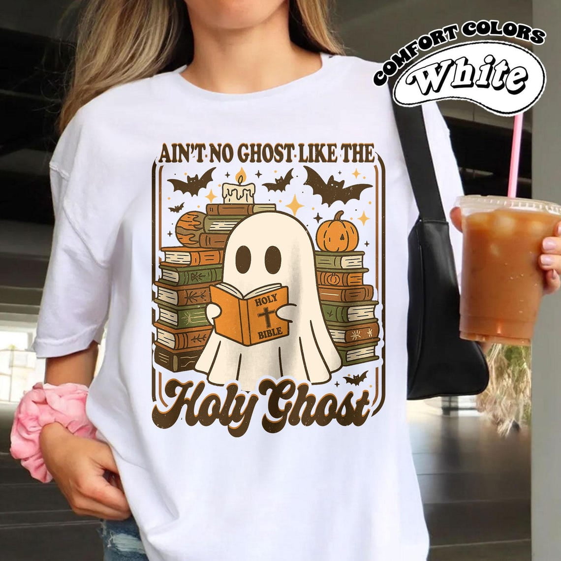 Comfort Colors Funny Holy Ghost Halloween Shirt – Christian Fall ...