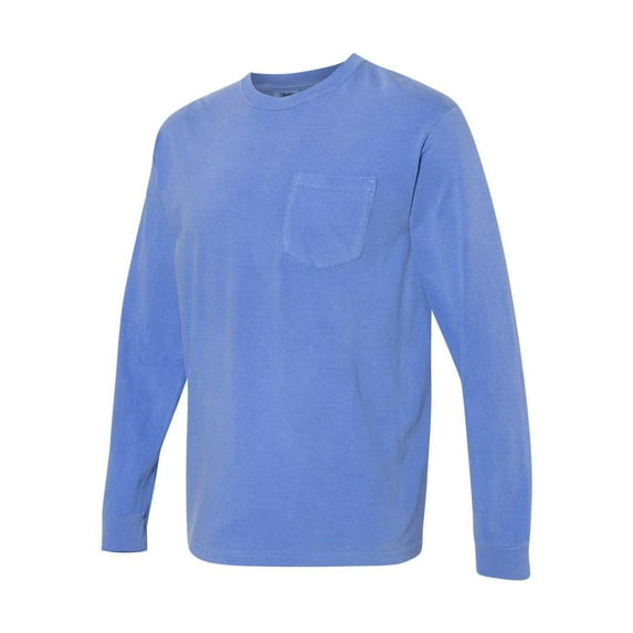 Comfort Colors - Garment-Dyed Heavyweight Long Sleeve Pocket T-Shirt - 4410