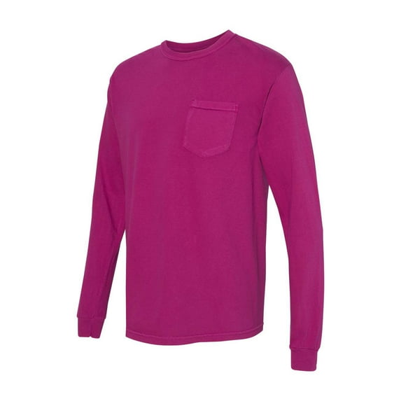 Comfort Colors - Garment-Dyed Heavyweight Long Sleeve Pocket T-Shirt - 4410