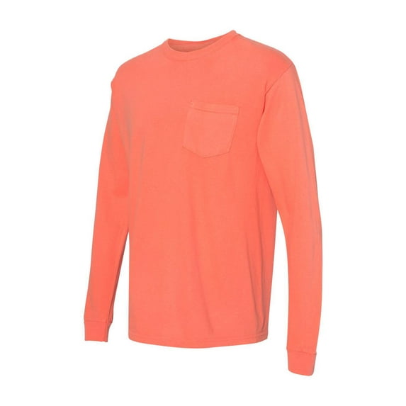 Comfort Colors - Garment-Dyed Heavyweight Long Sleeve Pocket T-Shirt - 4410