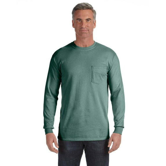 Comfort Colors - Garment-Dyed Heavyweight Long Sleeve Pocket T-Shirt - 4410