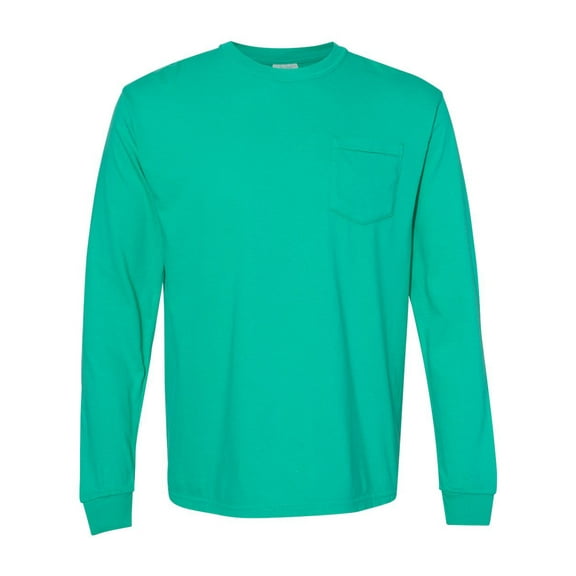 Comfort Colors Garment-Dyed Heavyweight Long Sleeve Pocket T-Shirt