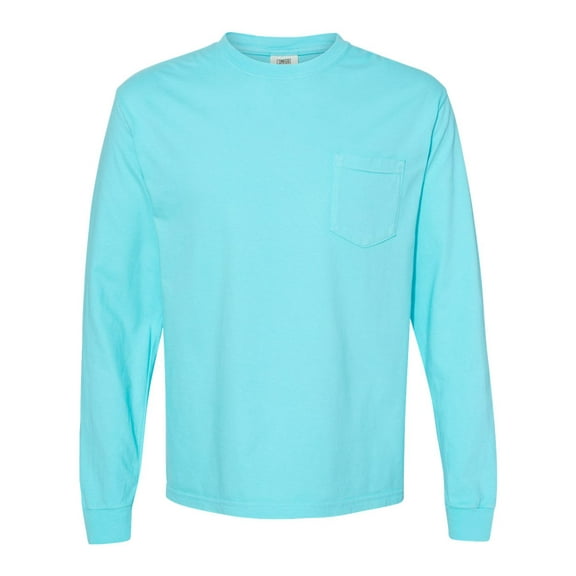 Comfort Colors Garment-Dyed Heavyweight Long Sleeve Pocket T-Shirt