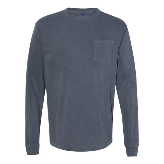 Comfort Colors Garment-Dyed Heavyweight Long Sleeve Pocket T-Shirt