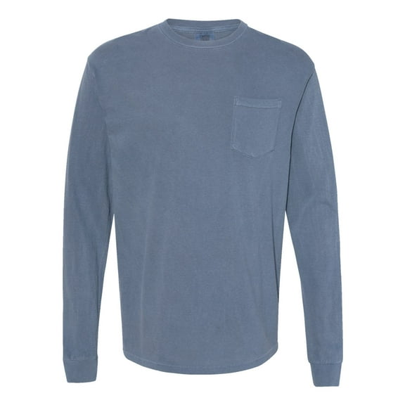 Comfort Colors Garment-Dyed Heavyweight Long Sleeve Pocket T-Shirt