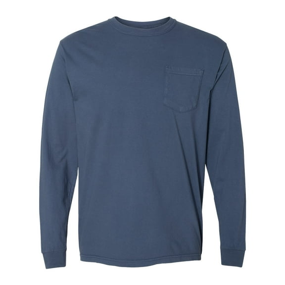 Comfort Colors Garment-Dyed Heavyweight Long Sleeve Pocket T-Shirt