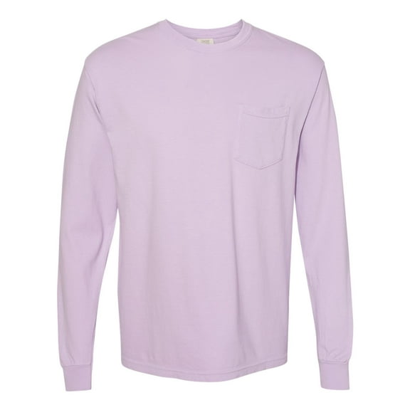 Comfort Colors Garment-Dyed Heavyweight Long Sleeve Pocket T-Shirt