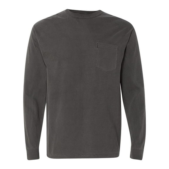 Comfort Colors Garment-Dyed Heavyweight Long Sleeve Pocket T-Shirt