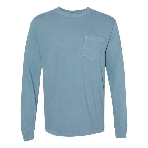 Comfort Colors Garment-Dyed Heavyweight Long Sleeve Pocket T-Shirt