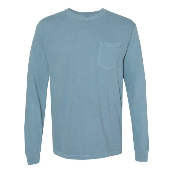 Comfort Colors Garment-Dyed Heavyweight Long Sleeve Pocket T-Shirt Size up to 3XL