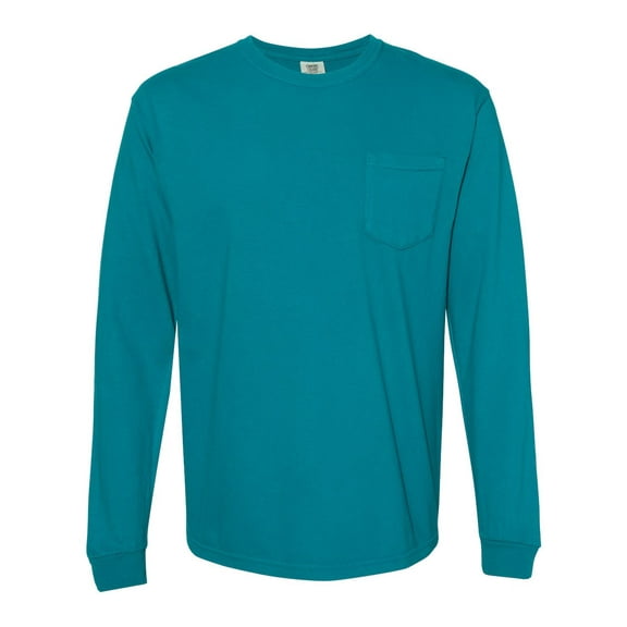Comfort Colors Garment-Dyed Heavyweight Long Sleeve Pocket T-Shirt