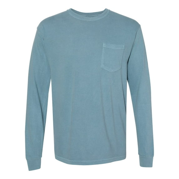 Comfort Colors Garment-Dyed Heavyweight Long Sleeve Pocket T-Shirt