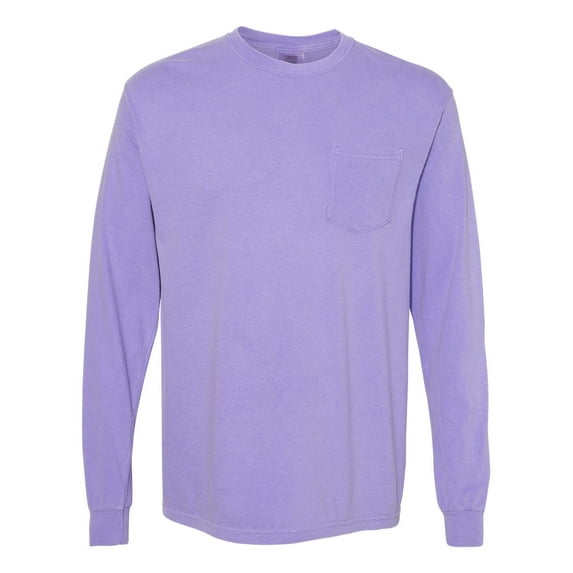 Comfort Colors Garment-Dyed Heavyweight Long Sleeve Pocket T-Shirt