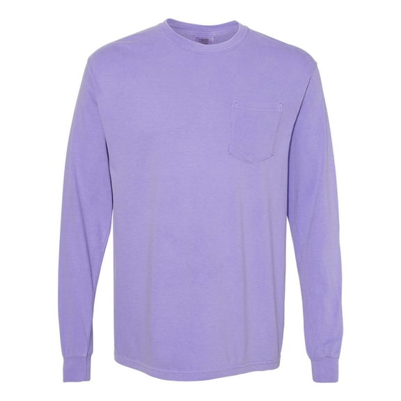 Comfort Colors Garment-Dyed Heavyweight Long Sleeve Pocket T-Shirt