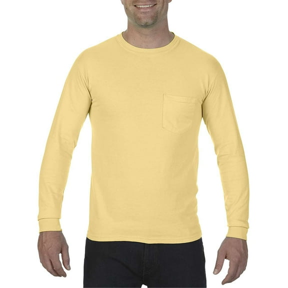 Comfort Colors Garment-Dyed Heavyweight Long Sleeve Pocket T-Shirt