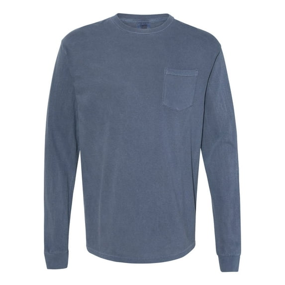Comfort Colors Garment-Dyed Heavyweight Long Sleeve Pocket T-Shirt