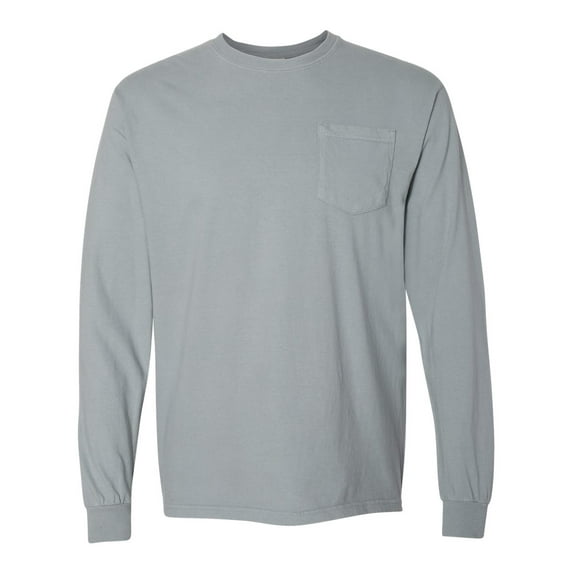 Comfort Colors Garment-Dyed Heavyweight Long Sleeve Pocket T-Shirt