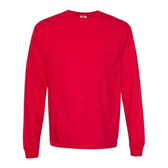 Comfort Colors Garment-Dyed Heavyweight Long Sleeve Pocket T-Shirt