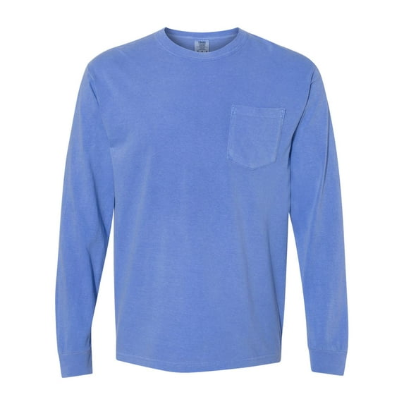 Comfort Colors Garment-Dyed Heavyweight Long Sleeve Pocket T-Shirt