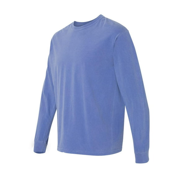 Comfort Colors - Garment-Dyed Heavyweight Long Sleeve T-Shirt - 6014 - Flo Blue