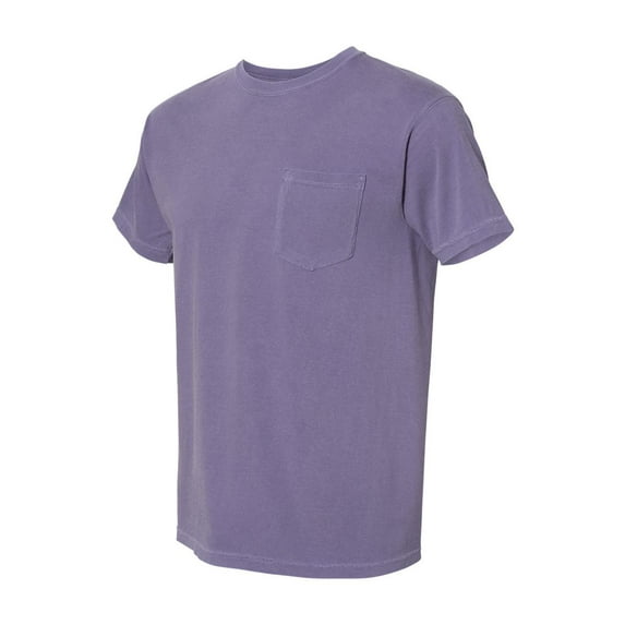 Comfort Colors - Garment-Dyed Heavyweight Pocket T-Shirt - 6030 - Grape - Size: S