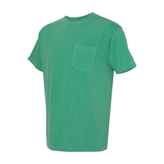 Comfort Colors - Garment-Dyed Heavyweight Pocket T-Shirt - 6030 - Grass - Size: L
