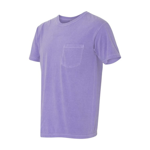 Comfort Colors - Garment-Dyed Heavyweight Pocket T-Shirt - 6030 - Violet - Size: S