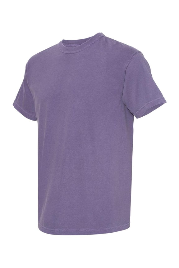 - Garment-Dyed Heavyweight T-Shirt - 1717 - Grape - Size: S