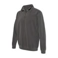thumbnail image 1 of Comfort Colors - Garment-Dyed Quarter Zip Sweatshirt - 1580 - Pepper - Size: S, 1 of 3