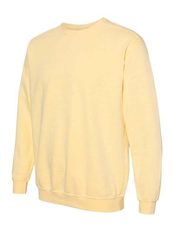 - Garment-Dyed Sweatshirt - 1566 - Butter - Size: XL
