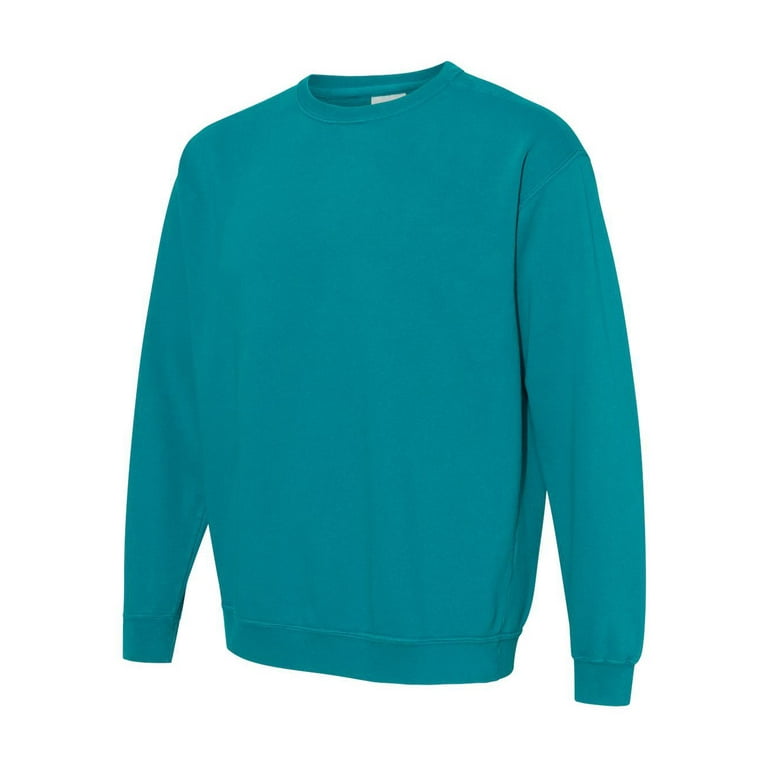 Comfort Colors Garment Dyed Sweatshirt 1566 Topaz Blue Size L
