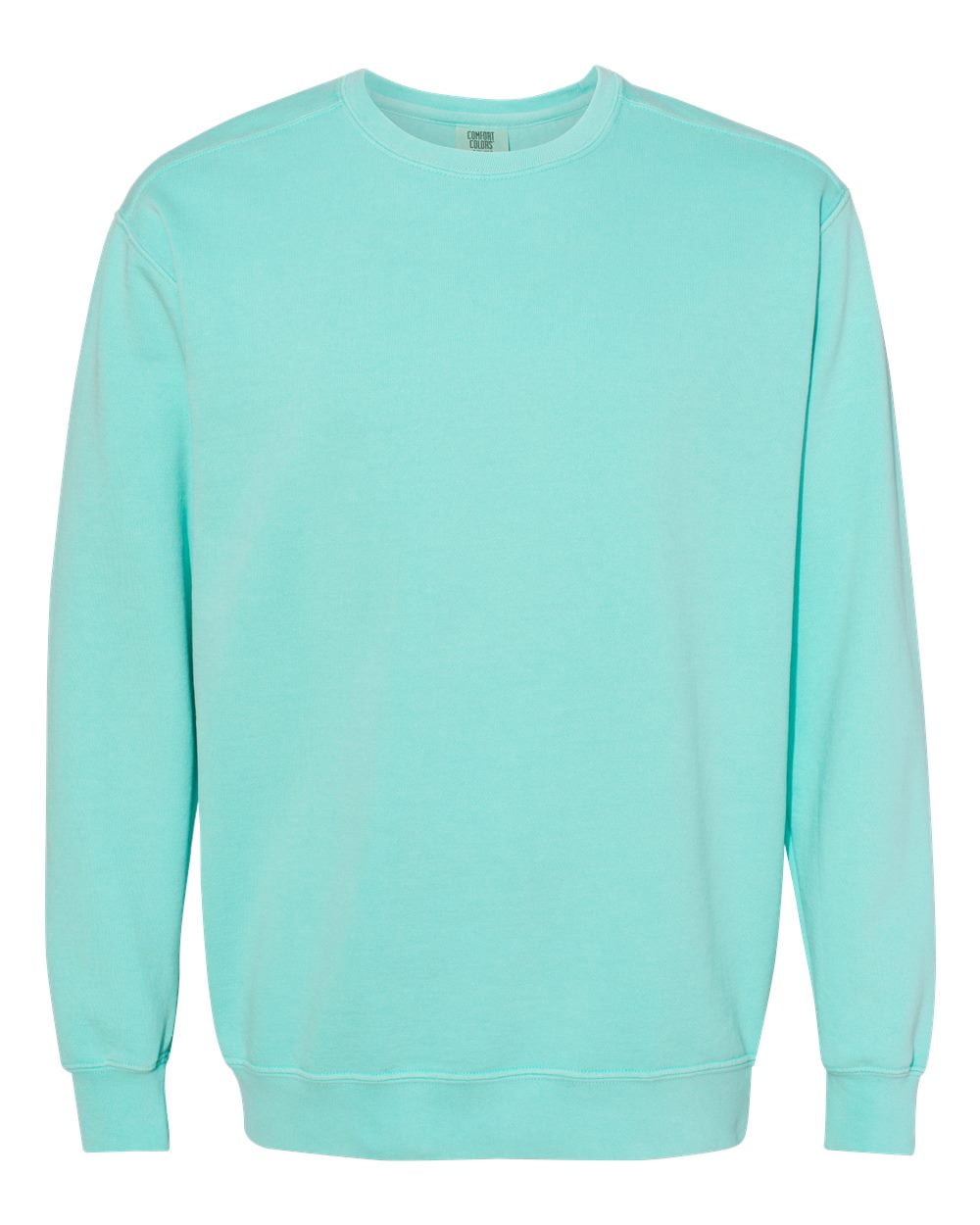 ★KIRSH★ Coloring Check Pattern Sweatshirt Mint Comfort-Colors-Garment-Dyed-