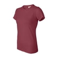 thumbnail image 1 of Comfort Colors - Garment-Dyed Women’s Lightweight T-Shirt - 4200 - Crimson - Size: S, 1 of 3
