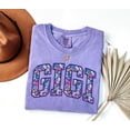 thumbnail image 1 of Comfort Colors Gigi Shirt, Floral Gigi Tee, Trendy Gigi Tshirt, Women'S Flower Gigi Gift, Comfort Colors Shirt, Size 4Xl, Tee Ivory New, 1 of 6