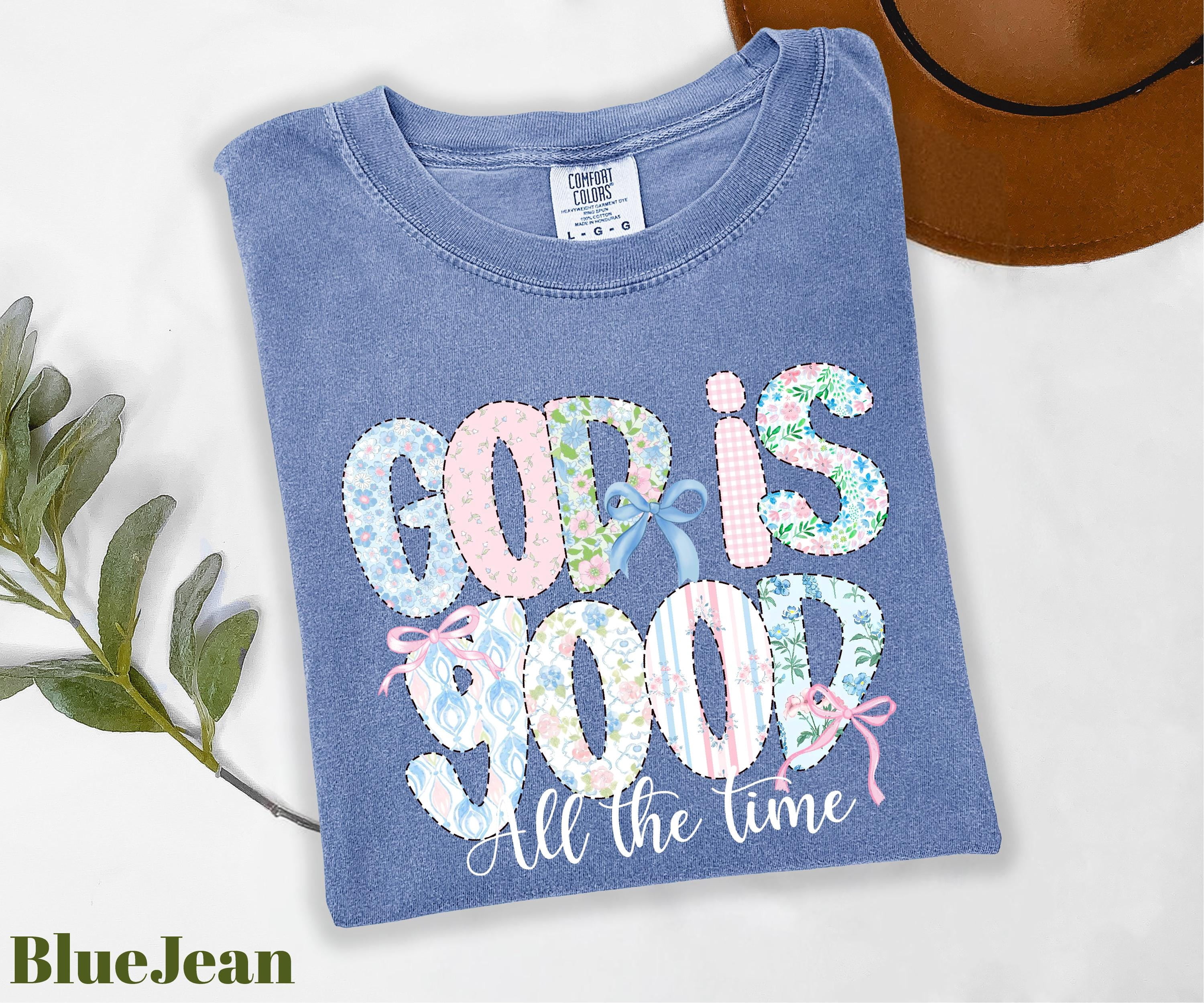 Comfort Colors® God is Good All The Time Shirt, Preppy Bible Verse ...