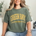 Comfort Colors Green Bay Football TShirt, Game Day Shirt, Moss Color