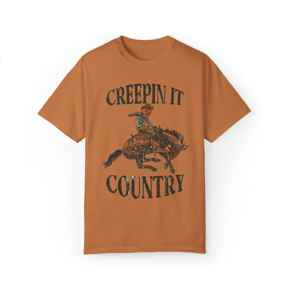 Comfort Colors Halloween Retro Sweatshirt, Creepin It Country Rodeo shirt