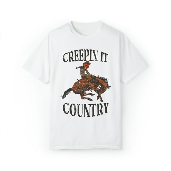 Comfort Colors Halloween Retro Sweatshirt, Creepin It Country Rodeo shirt