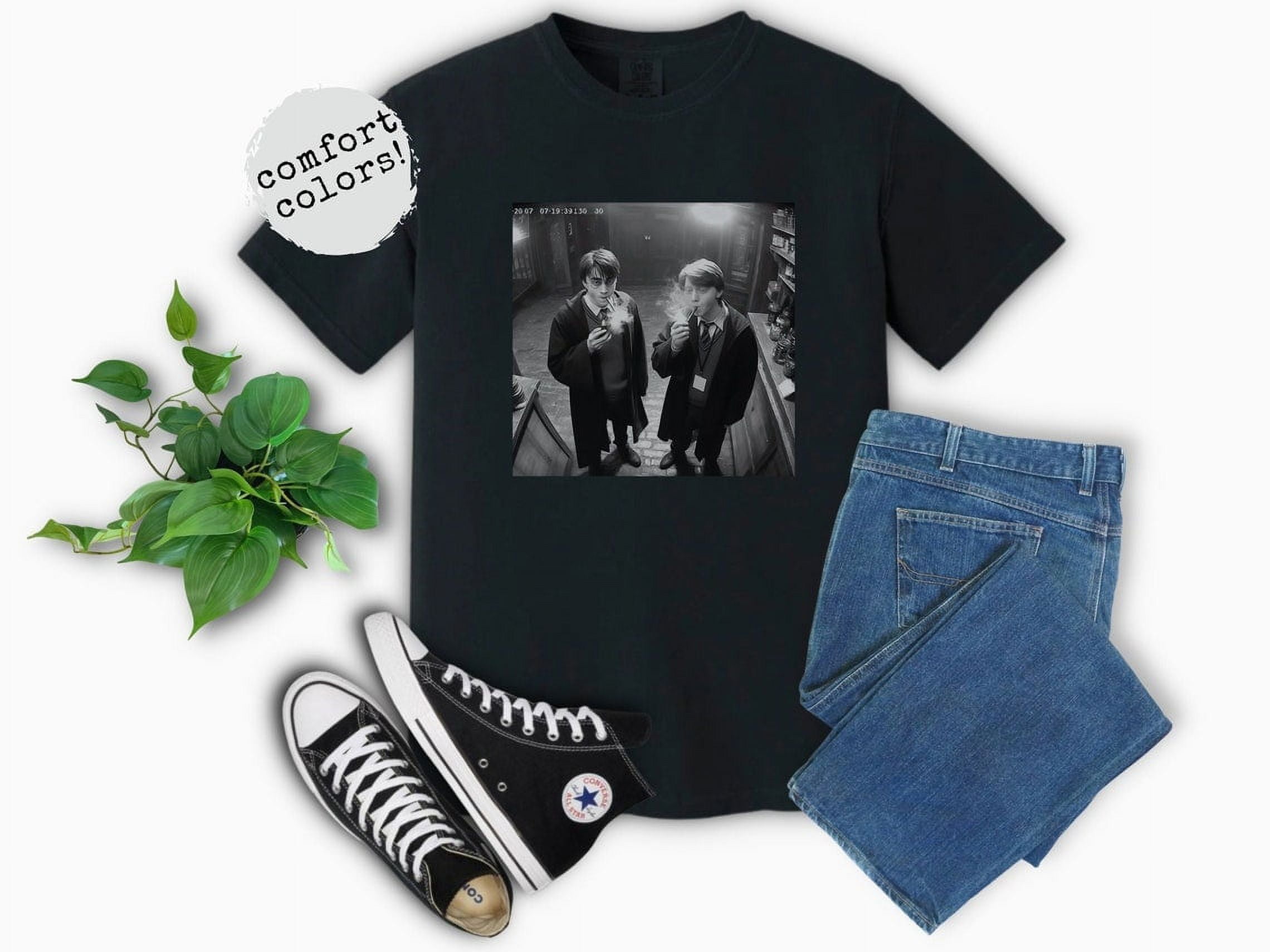 Comfort Colors Harry And Ron Smoking Shirt Potter Tshirt Wizarding Fan ...