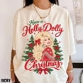 thumbnail image 1 of Comfort Colors Have A Holly Dolly Christmas Shirt, Parton Tshirt, Country Music Tee, 1 of 6