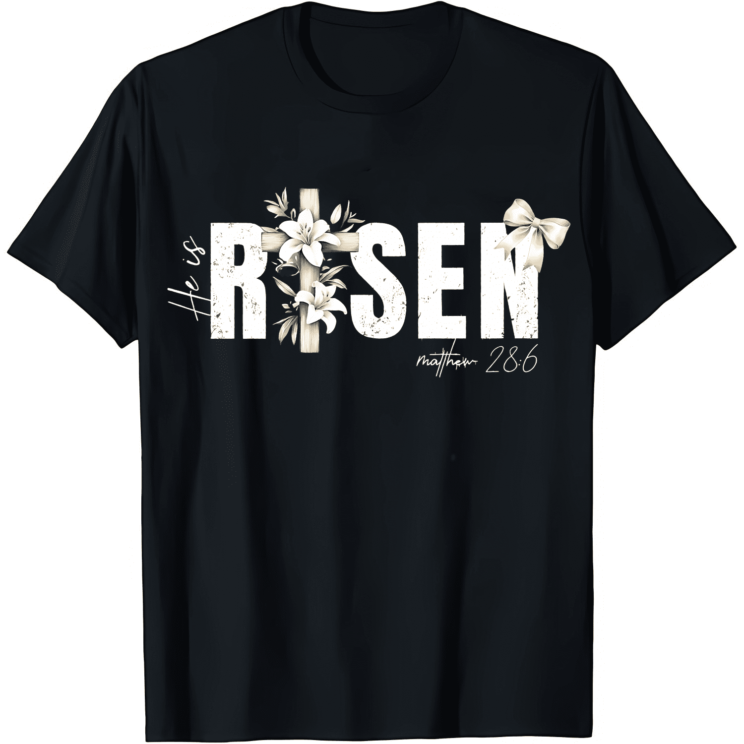 Comfort Colors He is Risen Shirt, Risen Tee, Retro Easter Day Shirt, He ...