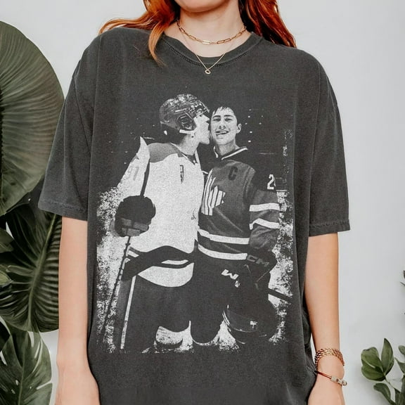Comfort Colors Hudson Williams Connor Storrie Shirt | Vintage Hockey Romance Graphic T-Shirt | Retro Unisex Tee