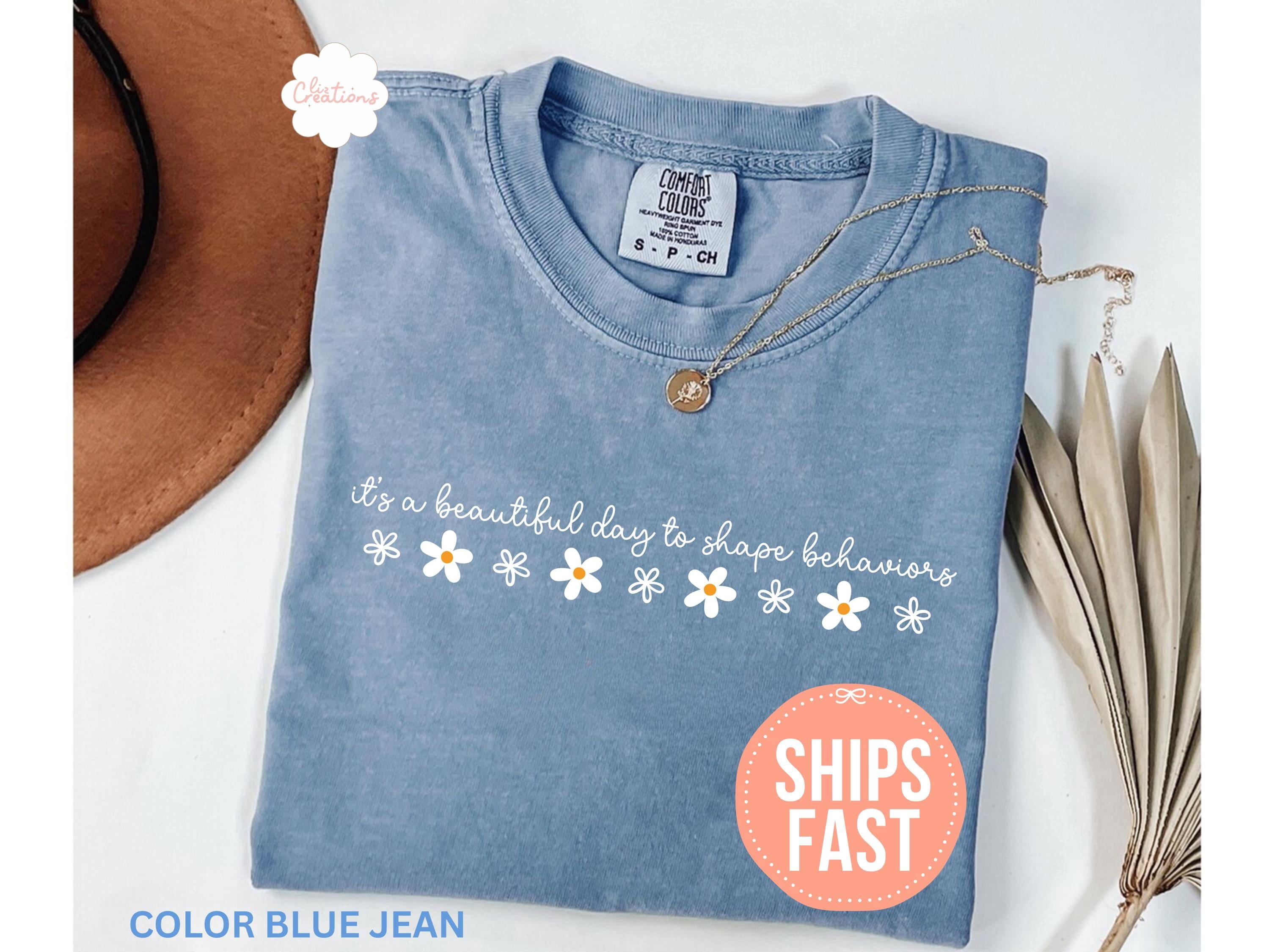 Comfort Colors It's A Beautiful Day To Shape Behaviors Graphic T-Shirt ...
