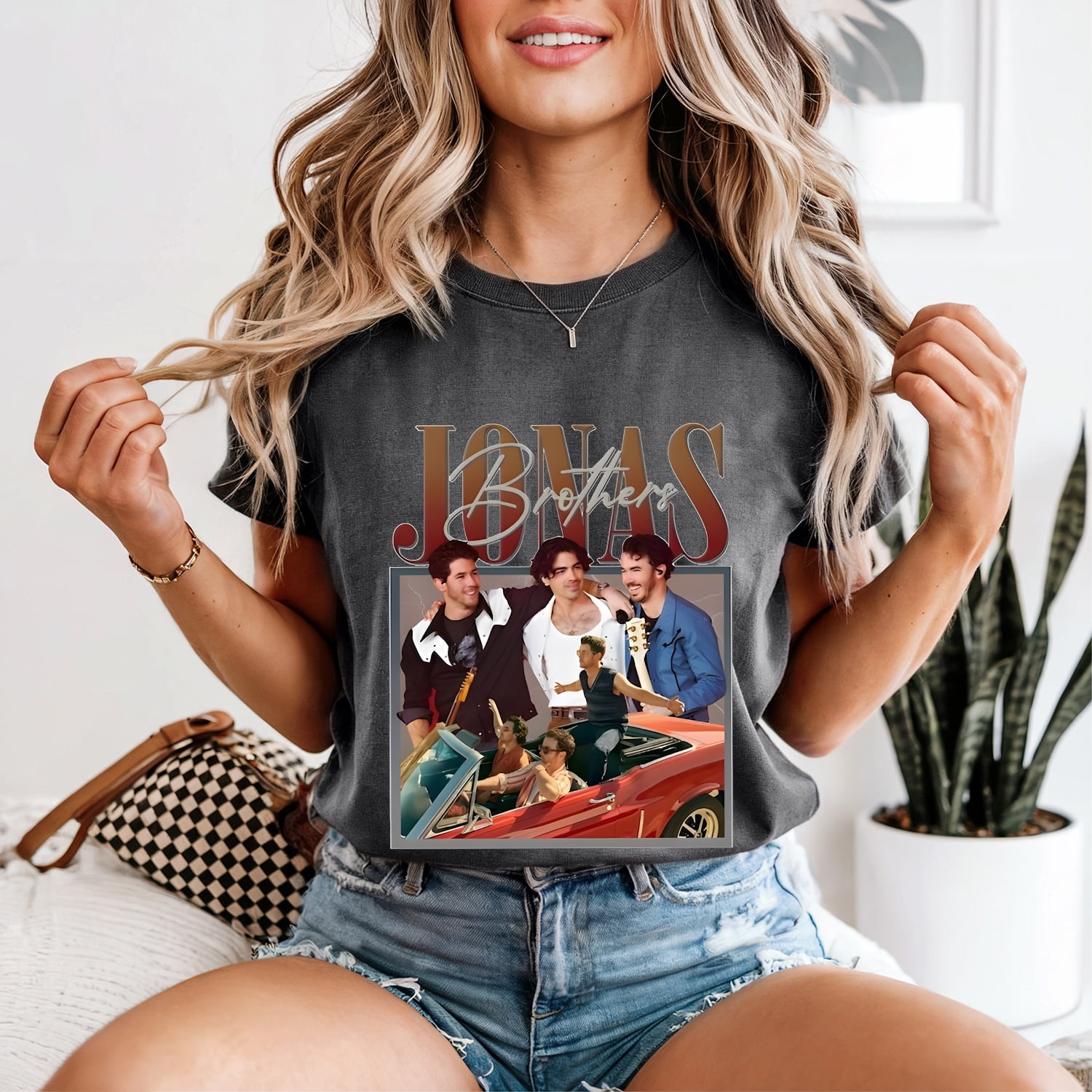 Comfort Colors Jonas Brothers Retro Car Tee, Band Reunion Shirt ...